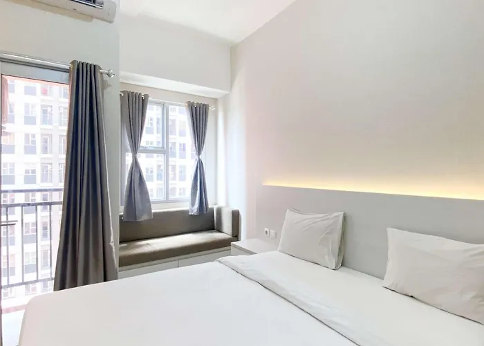Homey And Minimalist Studio Transpark Juanda Bekasi Timur Apartment By Travelio